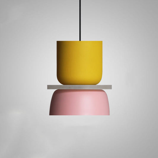 Modern Color Block Minimal Pendant Light