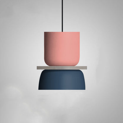 Modern Color Block Minimal Pendant Light