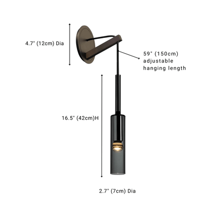 Nordic Glass Tube Wall Light