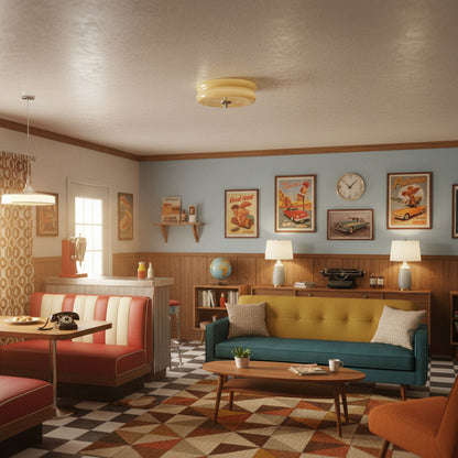 Vintage Art Deco Ceiling Light