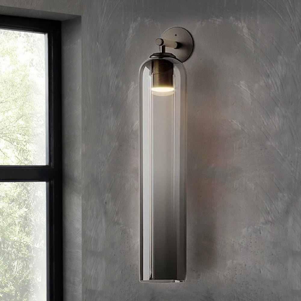Glass Cylinder Wall Light