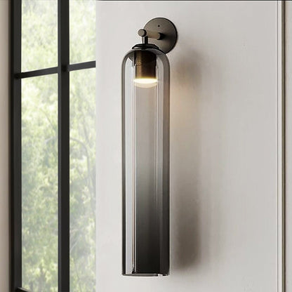 Glass Cylinder Wall Light