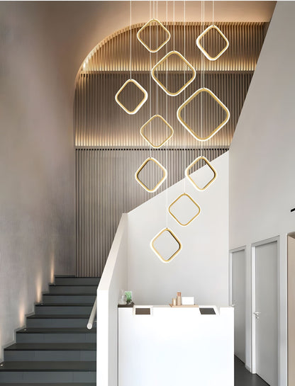 Asymmetrical LED Chandelier