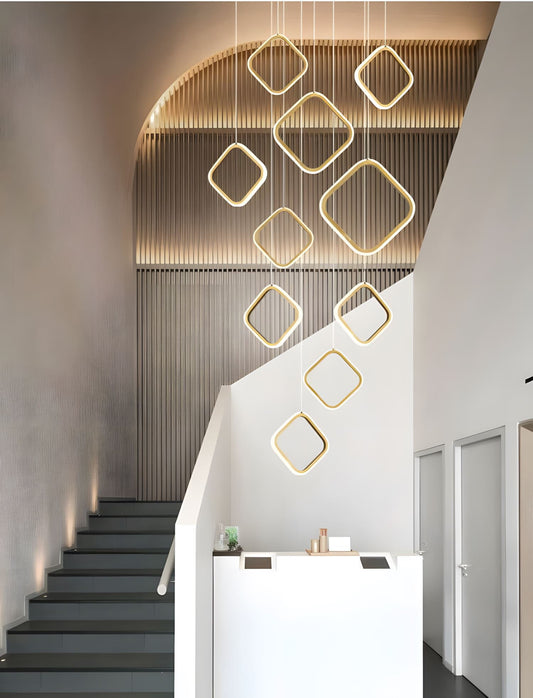 Asymmetrical LED Chandelier