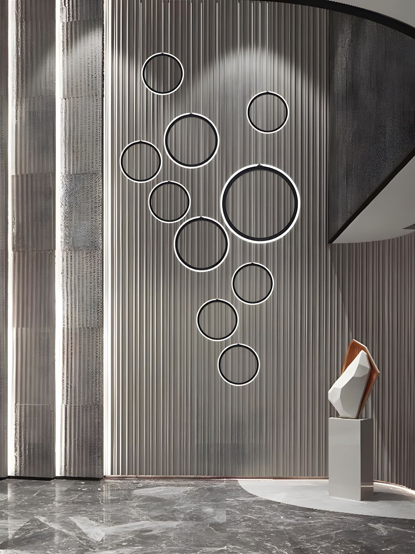 Asymmetrical LED Chandelier