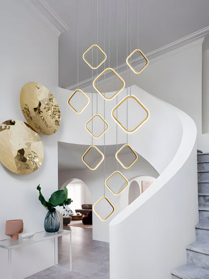 Asymmetrical LED Chandelier