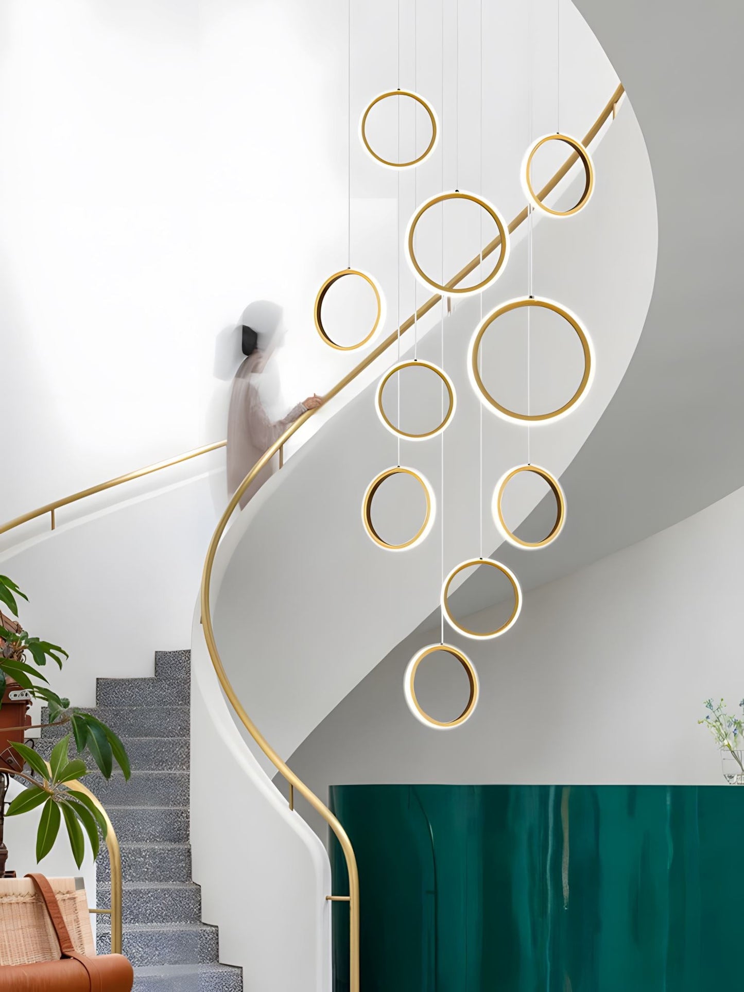 Asymmetrical LED Chandelier