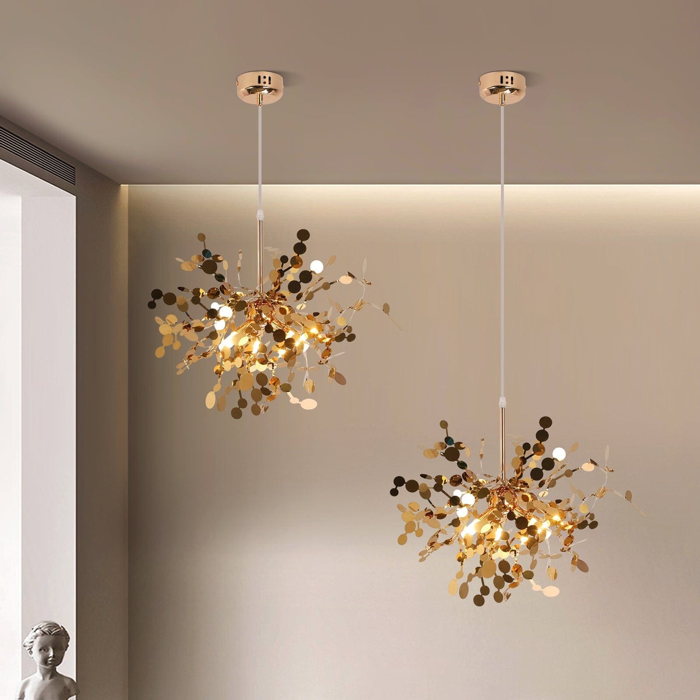 Flora Metallic Chandelier