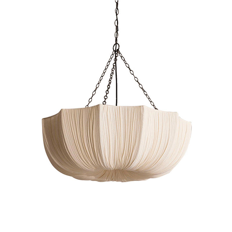 Elegant Pleated Fabric Pendant Chandelier