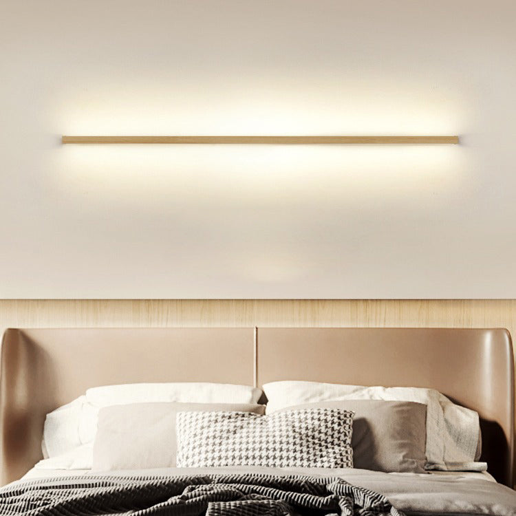 Slim Wooden LED Linear Wall Light