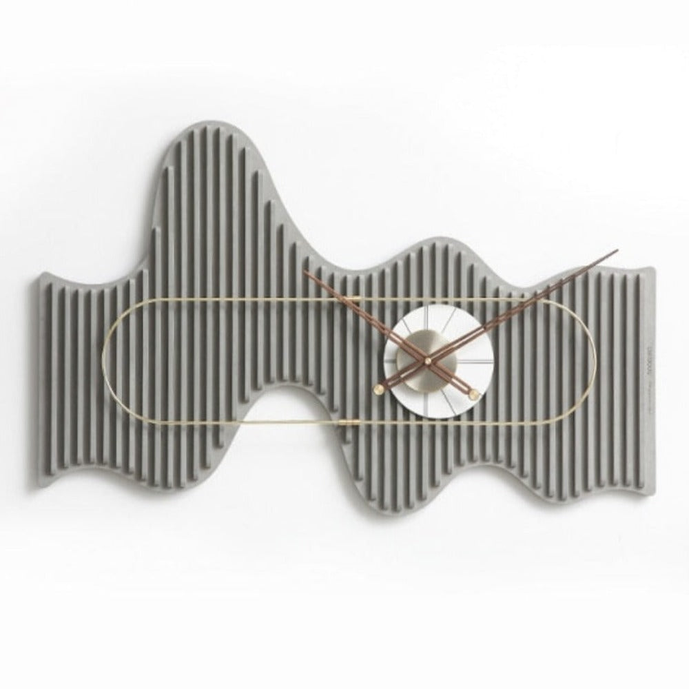 Wavy Wooden Wall Clock