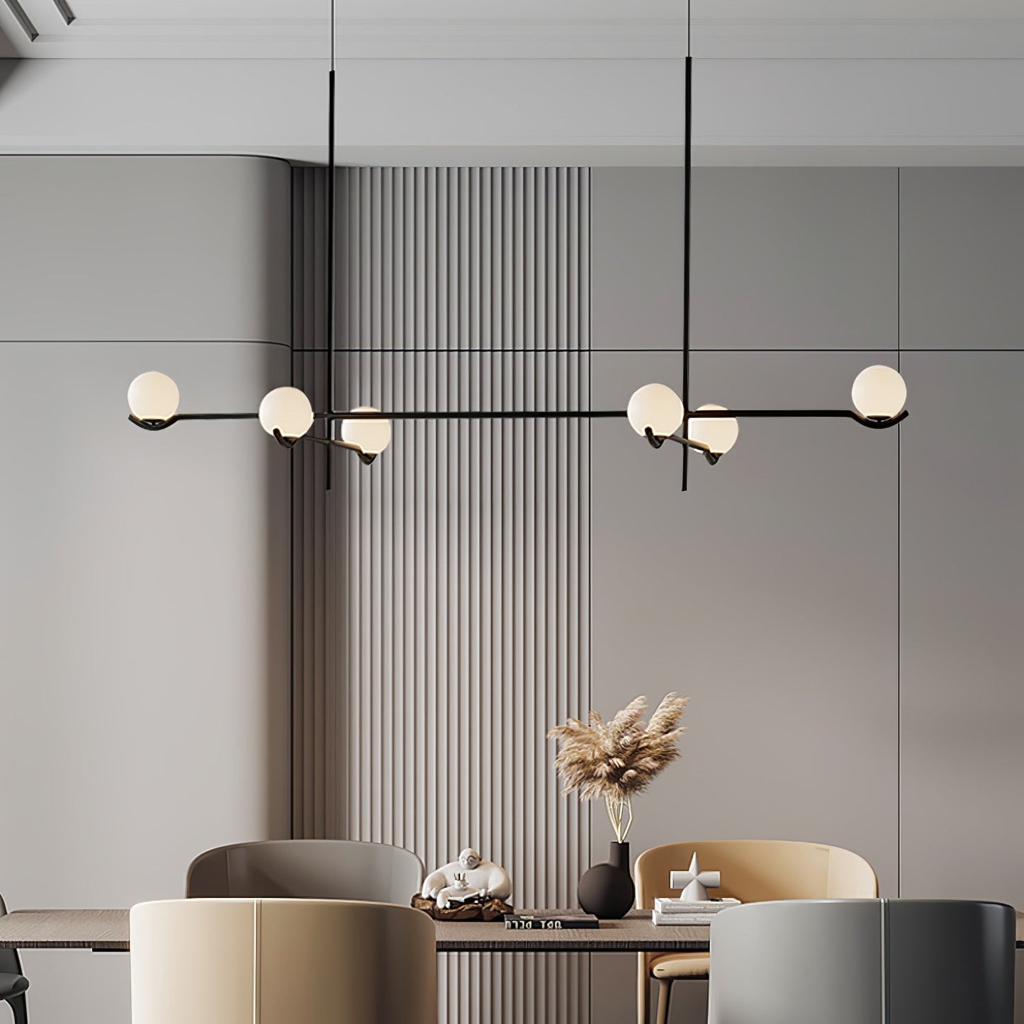 Sleek Multi Head Pendant Light