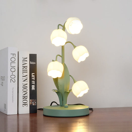 Orchid Glow Bell Table Lamp