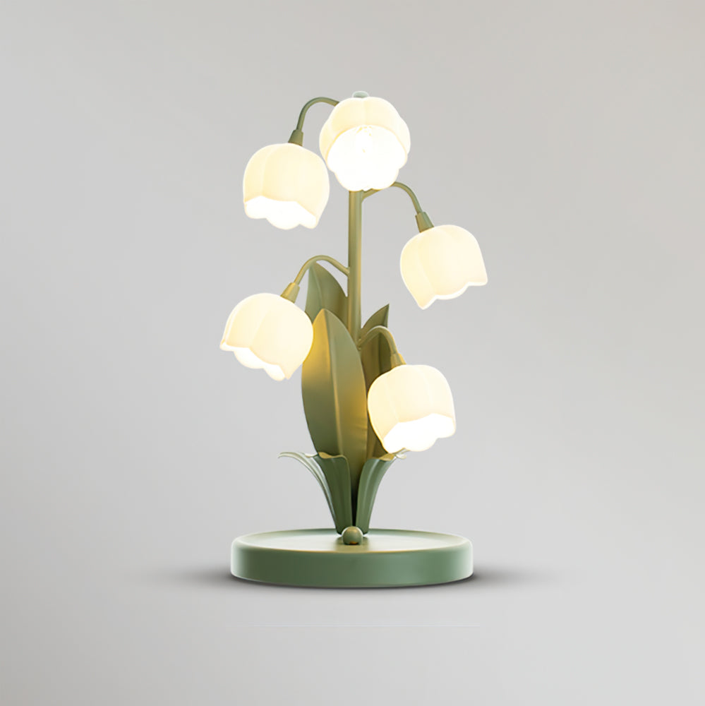 Orchid Glow Bell Table Lamp