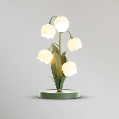Orchid Glow Bell Table Lamp