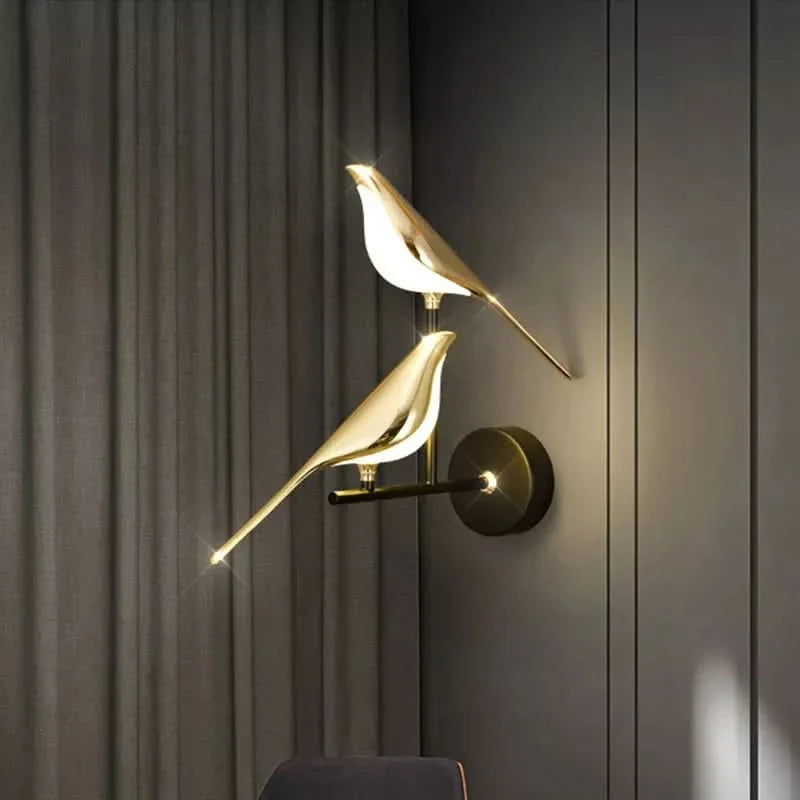 Luminous Bird Design Wall Lamp