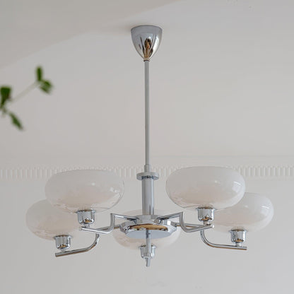 Modern Globe Brass Chandelier