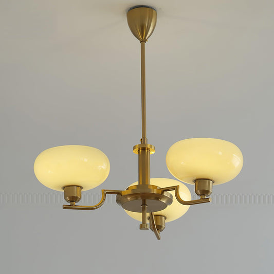 Modern Globe Brass Chandelier