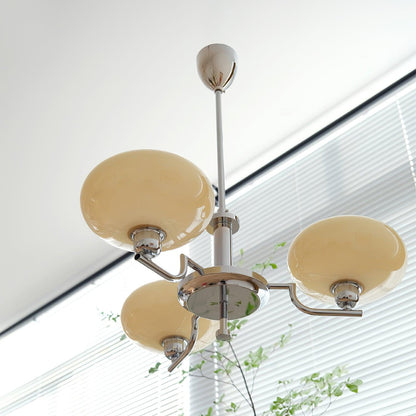 Modern Globe Brass Chandelier