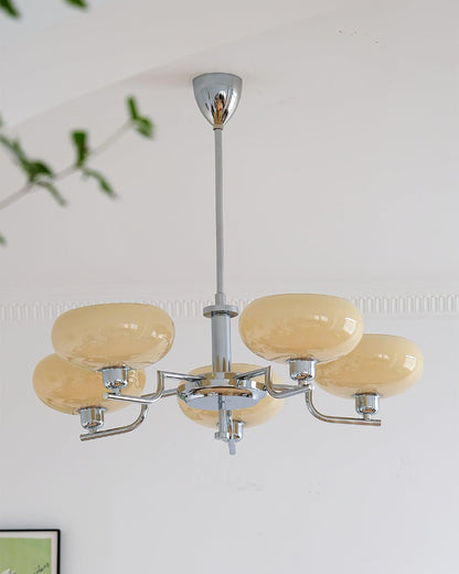 Modern Globe Brass Chandelier