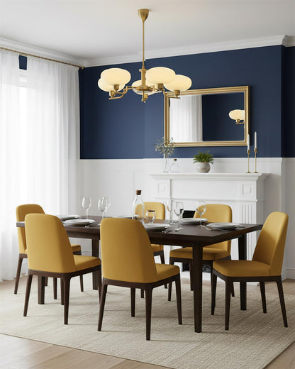 Modern Globe Brass Chandelier