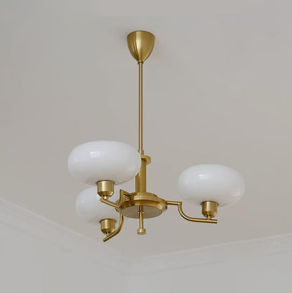 Modern Globe Brass Chandelier