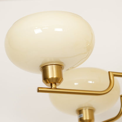 Modern Globe Brass Chandelier