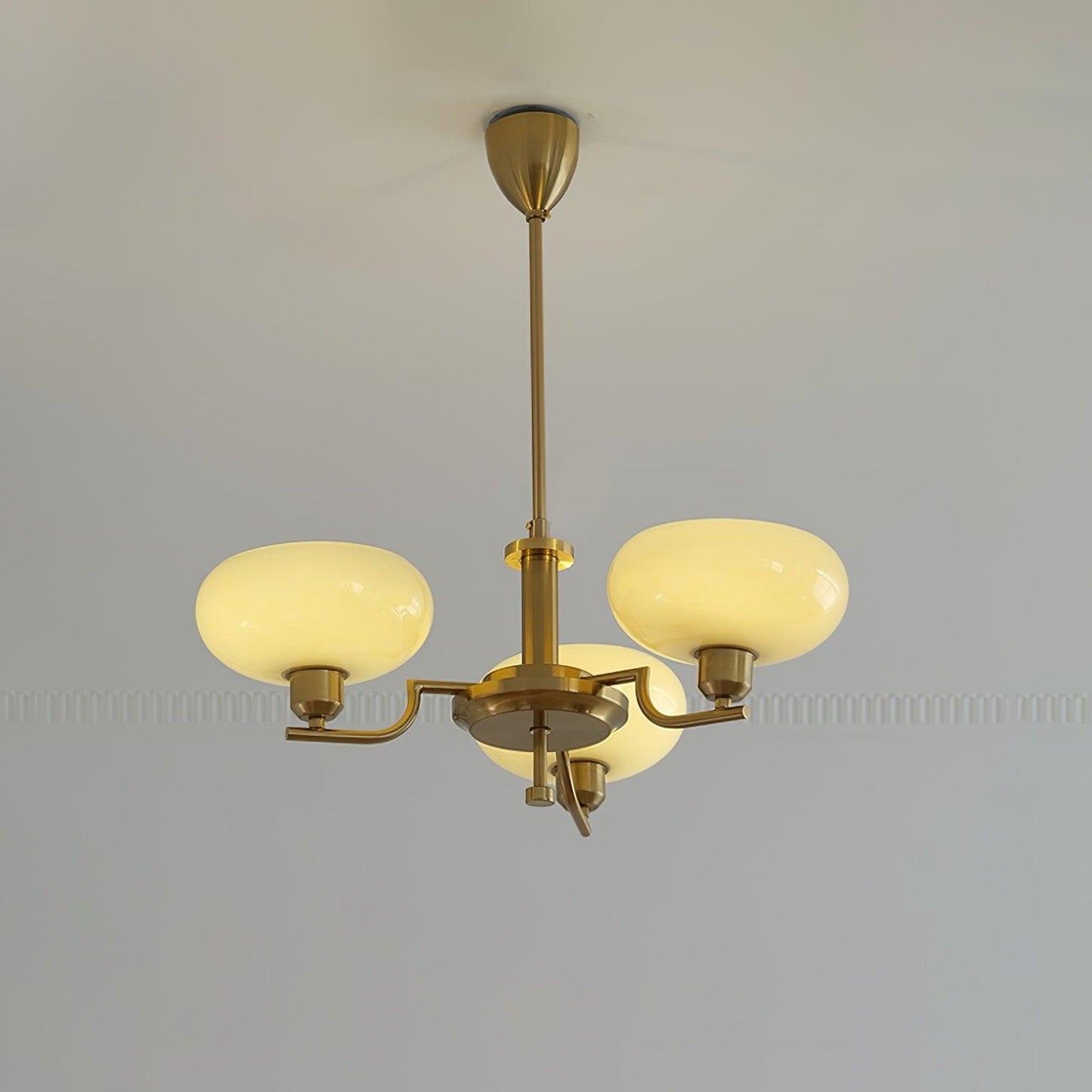 Modern Globe Brass Chandelier