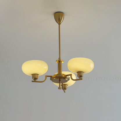 Modern Globe Brass Chandelier