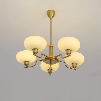 Modern Globe Brass Chandelier