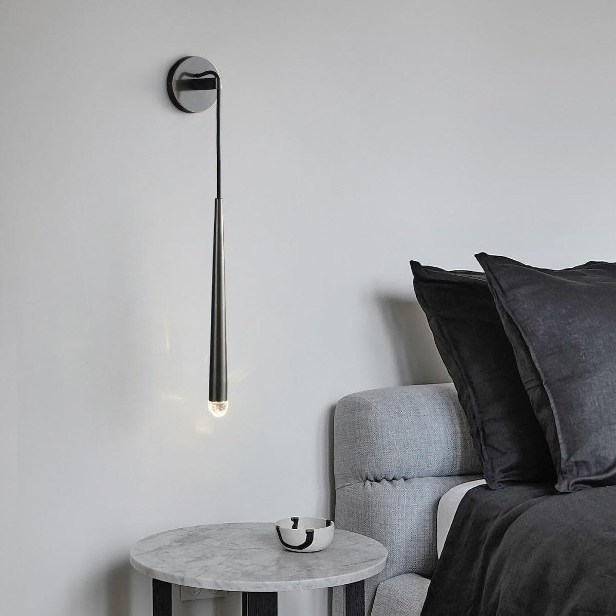 Aquila Brass Tube Wall Lamp