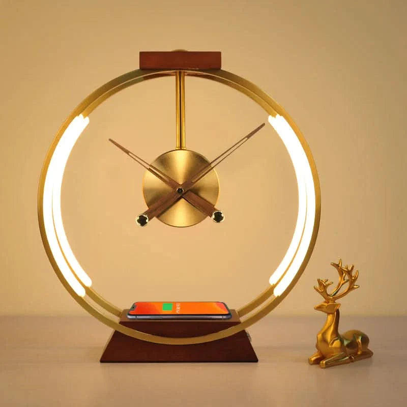 Wireless Charging LED Clock Lamp