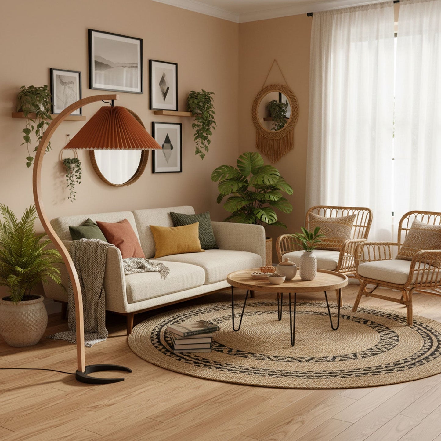 Nordlyn Curved Floor Lamp