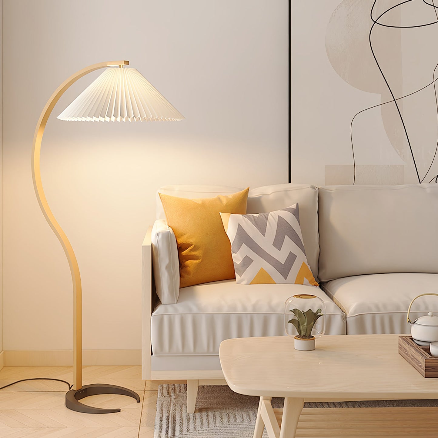 Nordlyn Curved Floor Lamp