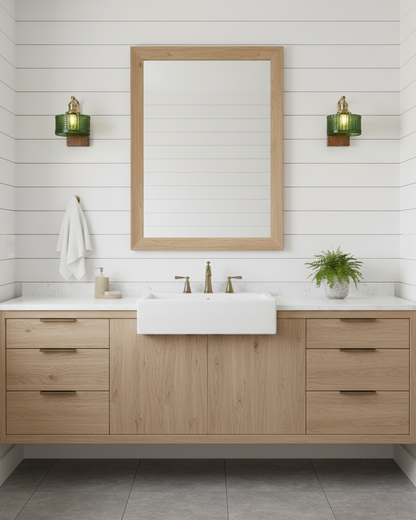 Vintage Textured Glass Wall Lamp