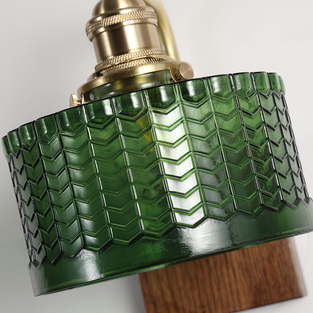Vintage Textured Glass Wall Lamp