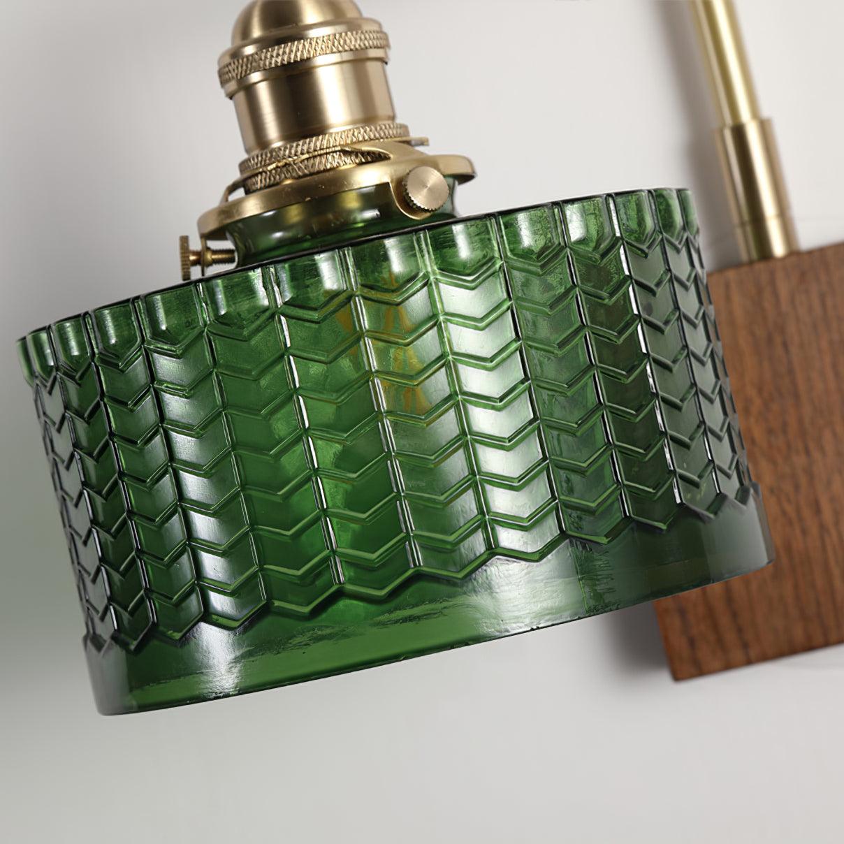 Vintage Textured Glass Wall Lamp