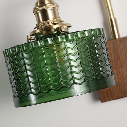 Vintage Textured Glass Wall Lamp