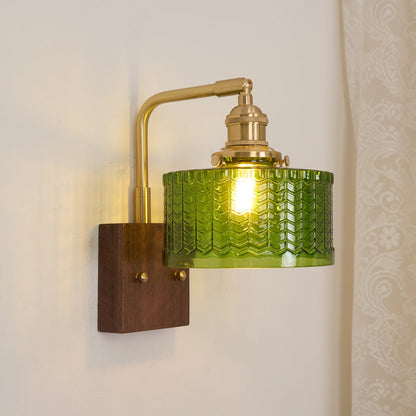 Vintage Textured Glass Wall Lamp