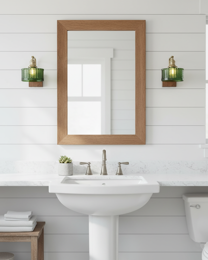 Vintage Textured Glass Wall Lamp