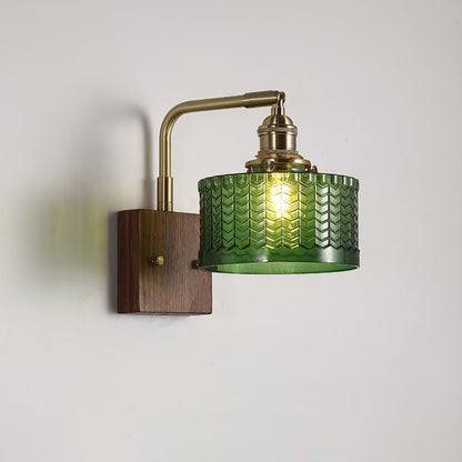 Vintage Textured Glass Wall Lamp