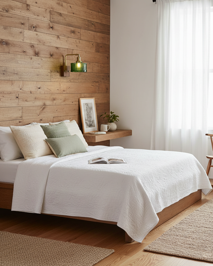 Vintage Textured Glass Wall Lamp