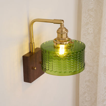 Vintage Textured Glass Wall Lamp