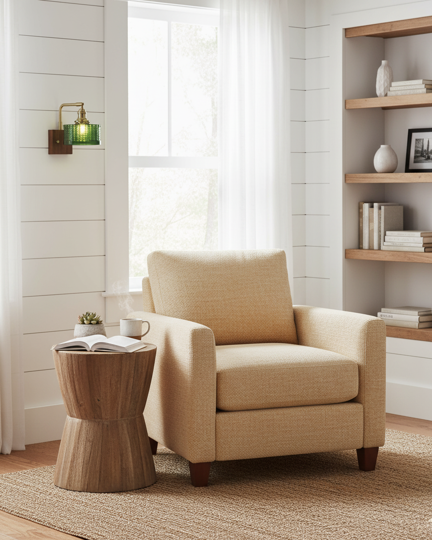 Vintage Textured Glass Wall Lamp