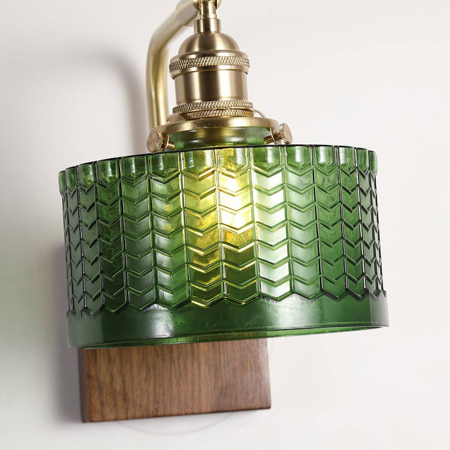 Vintage Textured Glass Wall Lamp
