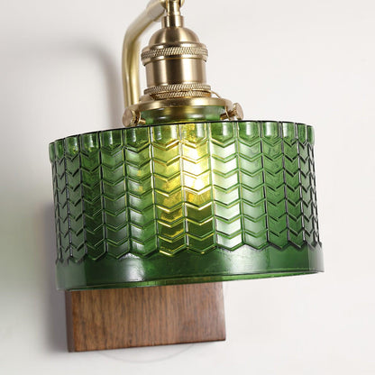 Vintage Textured Glass Wall Lamp
