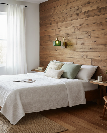 Vintage Textured Glass Wall Lamp