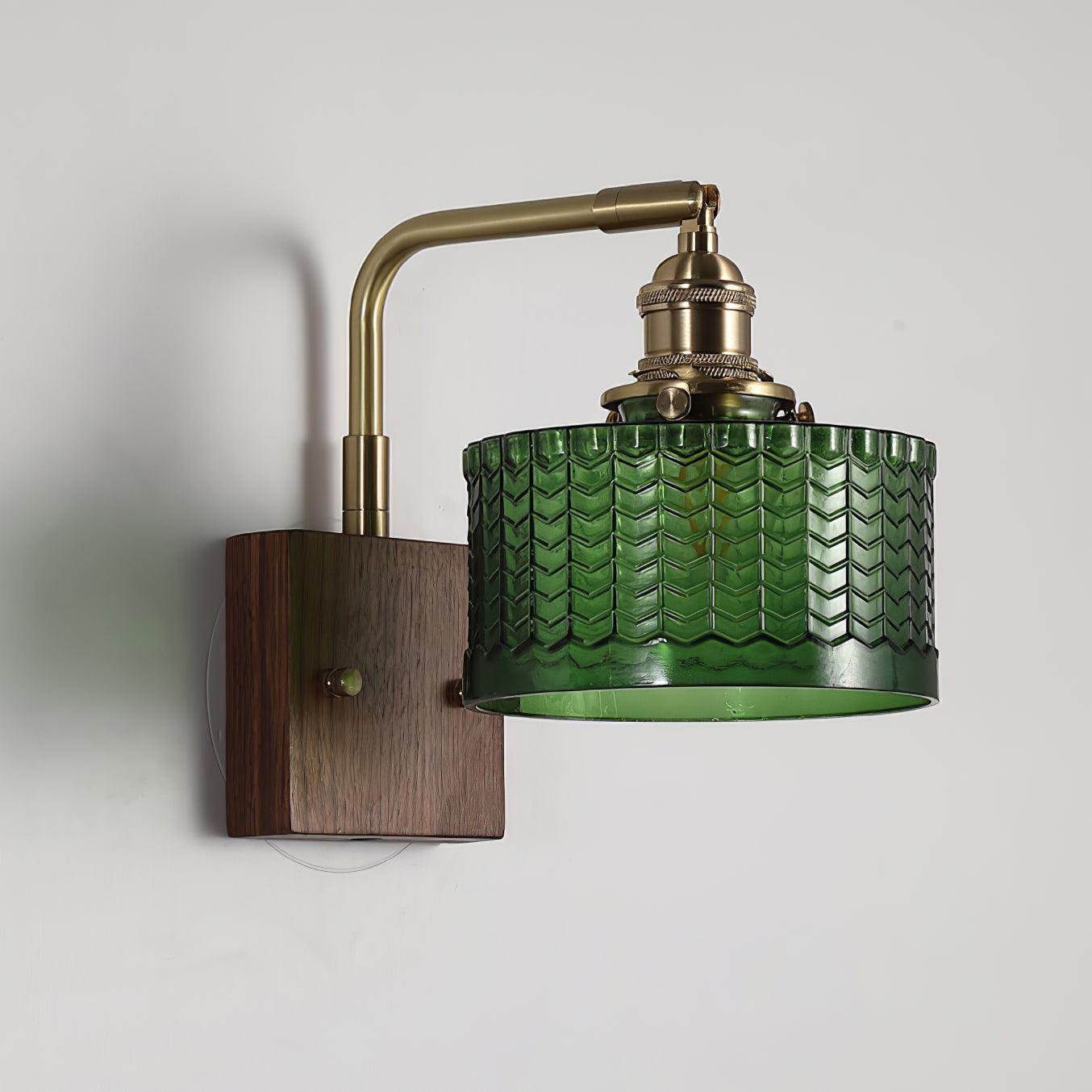 Vintage Textured Glass Wall Lamp