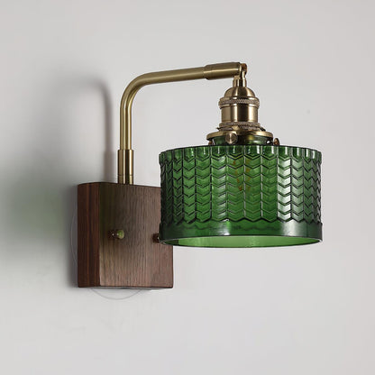 Vintage Textured Glass Wall Lamp