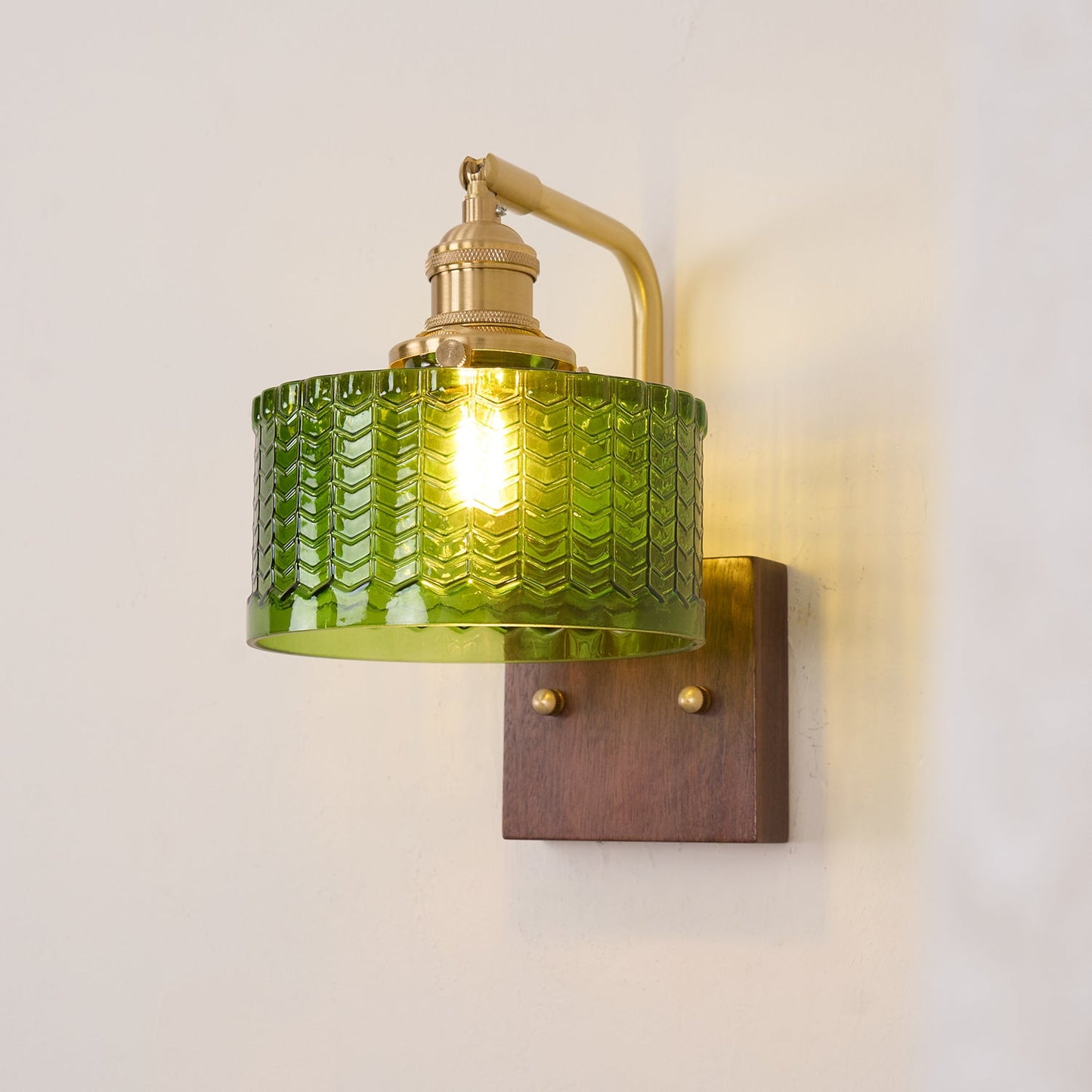Vintage Textured Glass Wall Lamp